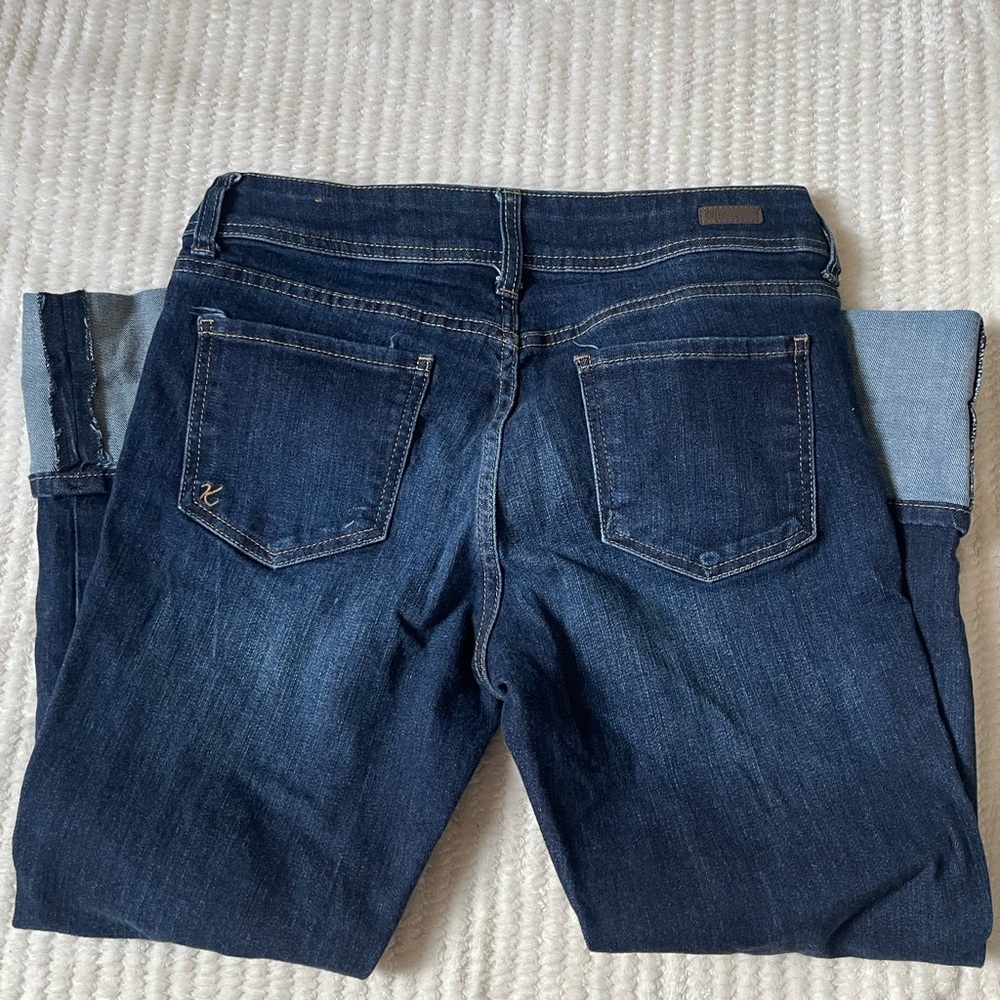 Kut from the Kloth Dark Wash Cropped Jeans - Picture 4 of 7